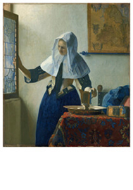 Jonge vrouw met waterkan, Johannes Vermeer