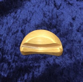 Houder voor agaatschijf 5x8,2 cm,  Franke houtsnijwerk