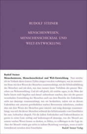 Menschenwesen, Menschenschicksal und Welt-Entwicklung GA 226 / Rudolf Steiner