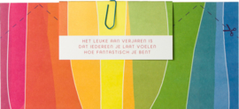 Het leuke aan verjaren, kroonkaart, Symposion