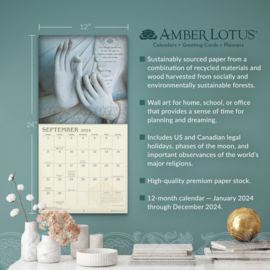 Meditation, Kalender 2024 Amber Lotus