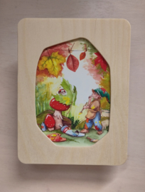 Kaart/foto muziekdoos Afgehoekt ( de Noest)