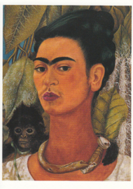 Zelfportret met aap, Frida Kahlo