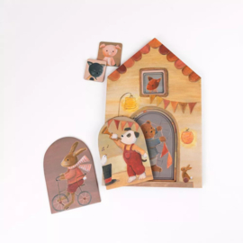 Meerlagen puzzel Vrienden ( 3+, Egmont)