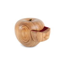 Houten appel met laatje