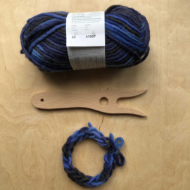 Breivork met Filzwol Donkerblauw