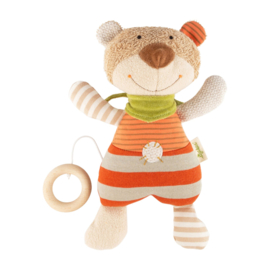Sigikid muziekknuffel Beer ( groen sjaaltje, gesteept lijf)