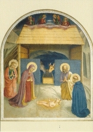 Geboorte van Christus met de heilige Katharina en Petrus, Fra Angelico