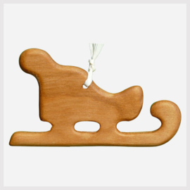 Houten kerstboomhanger schaats