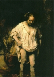 Badend meisje, Rembrandt