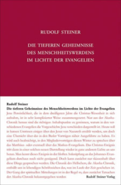 Die tieferen Geheimnisse des Menschheitswerdens im Lichte der Evangelien GA 117 / Rudolf Steiner
