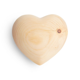 Houten hart ( alpenhout, onbehandeld)