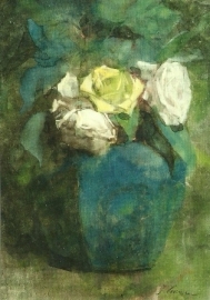 Gemberpot met rozen, Jan Voerman