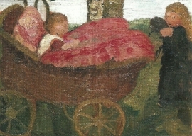 De kinderwagen, Paula Modersohn-Becker