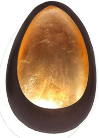 Waxinelichthouder Walldrop (22cm), brons/goud
