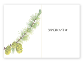 Larix Decidua, botanische kaart