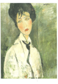 Vrouw met zwarte das, Amadeo Modigliani