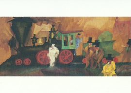 Oude locomotief, Lyonel Feininger