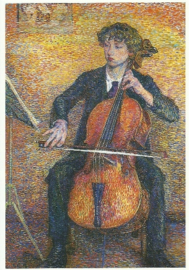 Cello spelende vrouw, Jo Koster