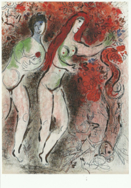 Adam en Eva en de verboden vruchten, Marc Chagall