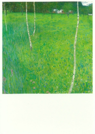 Boerderij met berken, Gustav Klimt
