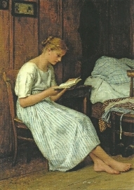 Lezend meisje, Albert Anker