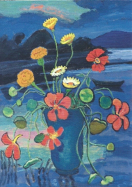 Bloemstilleven voor landschap, Gabriele Münter