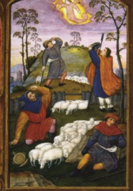 Verkondiging aan de herders, Boekschilderkunst 15de eeuw