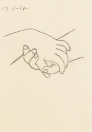 Verstrengelde handen, Pablo Picasso, dubbele kaart