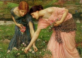 Pluk de rozenknoppen zolang ze bloeien, John William Waterhouse