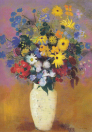 Bloemen in een vaas, Odilon Redon