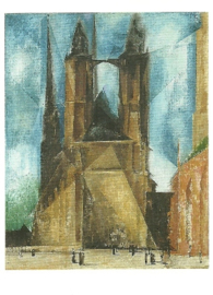 Kerk in avonduur, Lyonel Feininger