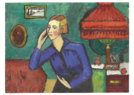 De blauwe blouse, Gabriele Münter