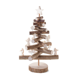 Kerstboom Deko-Set (5x Sterren, 5x Engel)