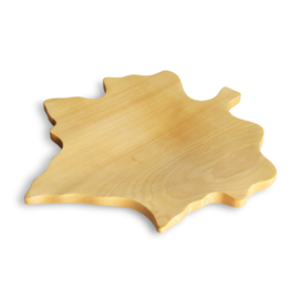 Houten esdoornblad ong. 24x24 cm