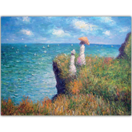 Klif wandeling, Claude Monet
