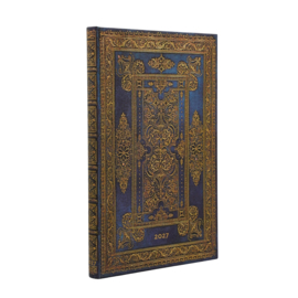 12 maands agenda Paperblanks 2027 Blue Luxe Maxi Horizontal