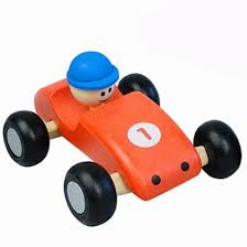 Formule 1 swing auto rood ( houten)