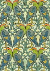 Papegaaien patroon, Charles Voysey