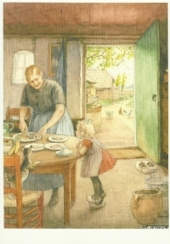 In de keuken met poes en kippen, Cornelis Jetses