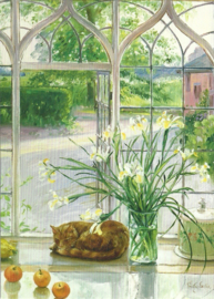 Narcissen met slapende kat, Timothy Easton