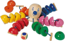 Rijgspel Octopus Junior Hout 26-delig(3+)