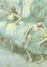 Danseressen in de coulissen, Edgar Degas
