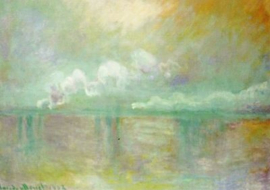 Charing cross bridge, Nevel over de Theems, Claude Monet