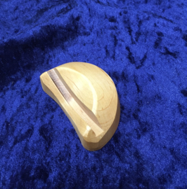 Houder voor agaatschijf 5x8,2 cm,  Franke houtsnijwerk