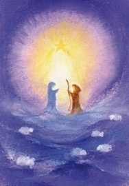 Jozef en Maria in het licht van de ster, Baukje Exler