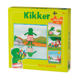 De wereld van kikker, 4 in 1 puzzel