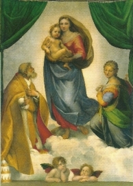 poster Sixtijnse madonna, Rafael, klein