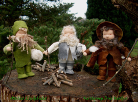 Kerstgroep drie herders (zelfmaakpakketje)