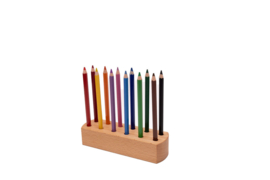 Grennn beuken potloodhouder ( voor 12 dikke potloden)